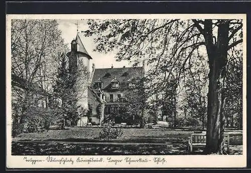 AK Schmorkau / Königsbrück, Truppen-Übungsplatz Königsbrück, Schlosspark