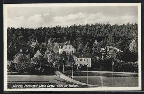 AK Seifersdorf / Dippoldiswalde, Villen am Kurhaus