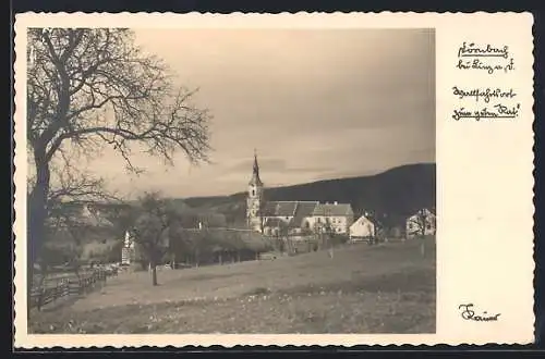 AK Wilhering, Dörnbach bei Linz, Blick auf die Wallfahrtskirche