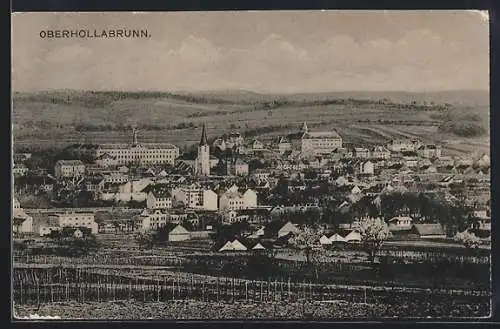 AK Oberhollabrunn, Ortsansicht vom Weinberg aus