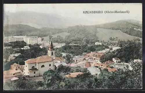 AK Wien, Kalksburg, Panorama mit Kirche