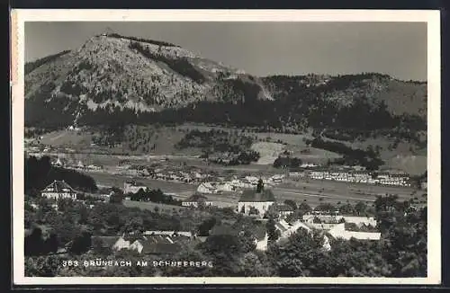 AK Grünbach am Schneeberg, Ortsansicht aus der Vogelschau