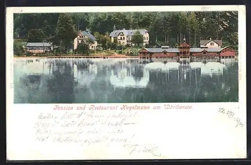 AK Klagenfurt, Hotel u. Gasthaus Kugelmann am Wörthersee