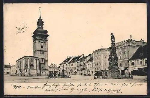 AK Retz, Blick über den Hauptplatz