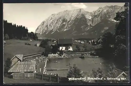 AK Mitterndorf, Strandbad mit Grimming