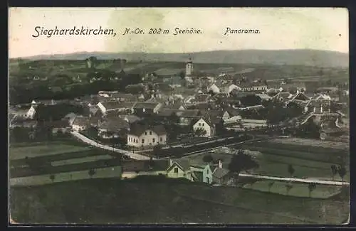 AK Sieghartskirchen /N.-Oe., Panorama der Ortschaft