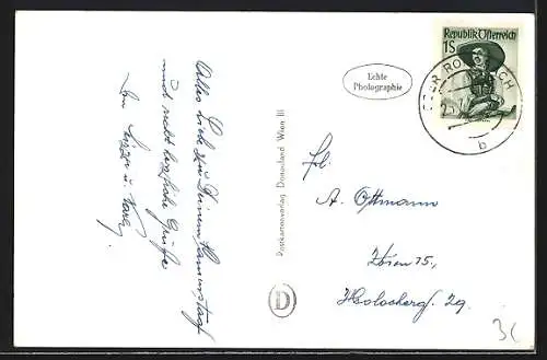 AK Leobendorf /N.-Oe., Ober-Rohrbach, Allg., Invalidenversicherungsanstalt Wien, Aussenansicht