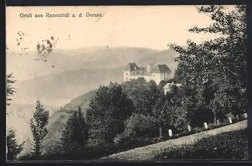 AK Neustift im Mühlkreis, Schloss Rannariedl vom Wald aus