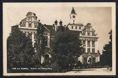 AK Linz a. d. Donau, Schule am Römerberg