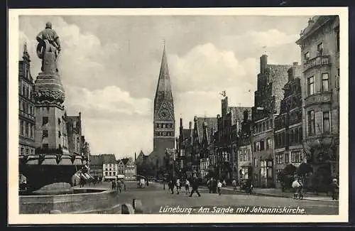 AK Lüneburg, Am Sande mit Johanniskirche