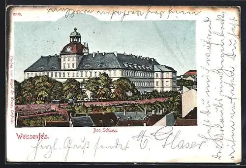 Künstler-AK Weissenfels, Das Schloss