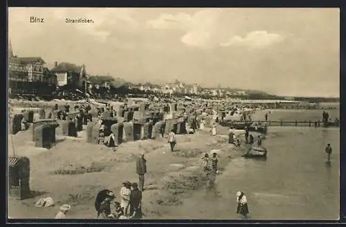 AK Binz /Rügen, Strandleben