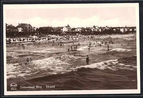 AK Binz, Badende am Strand