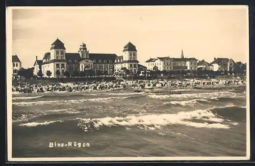 AK Binz /Rügen, Ansicht vom Wasser aus