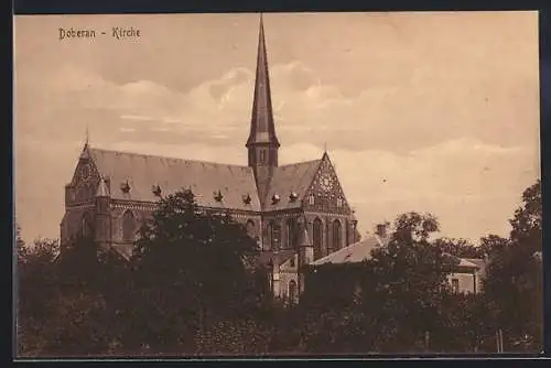 AK Doberan, Blick auf die Kirche