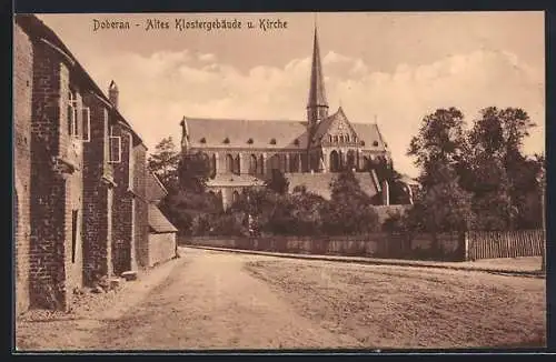 AK Doberan, Altes Klostergebäude und Kirche