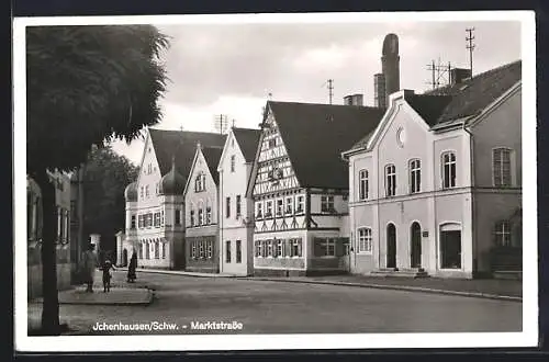 AK Ichenhausen /Schw., Partie in der Marktstrasse