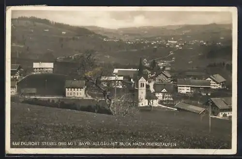 AK Steibis i. Bayr. Allgäu, Teilansicht mit Blick nach Oberstaufen