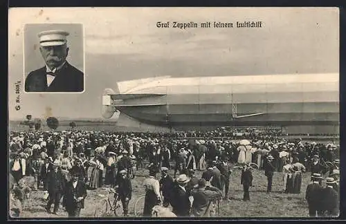 AK Graf Zeppelin mit seinem Luftschiff