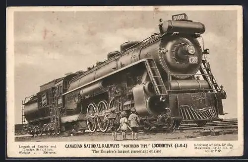 AK Canadian National Railway Northern Type Locomotive (4-8-4), Eisenbahn