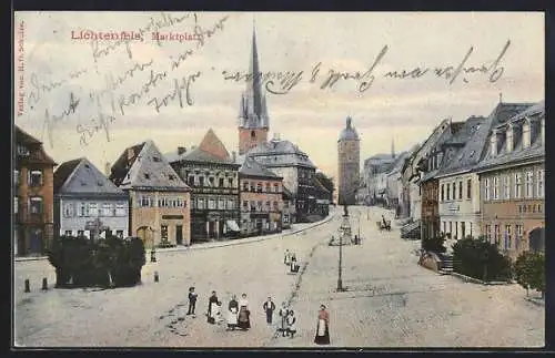 AK Lichtenfels / Main, Blick auf den Marktplatz