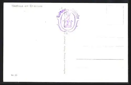 AK Terrasse des Rasthaus am Chiemsee