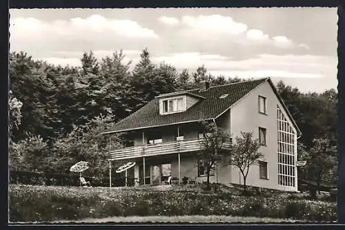 AK Schönstein /Kellerwald, Gasthaus Schwenk, Aussenansicht