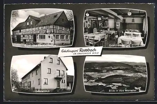 AK Rossbach / Witzenhausen, Gasthaus, Ansicht aus der Vogelschau