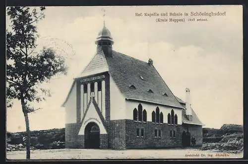 AK Schöninghsdorf /Meppen, Ref. Kapelle und Schule