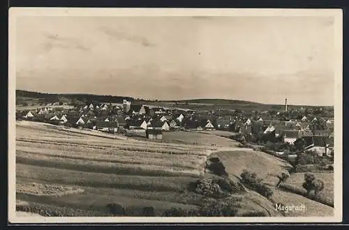 AK Magstadt, Teilansicht aus der Vogelschau