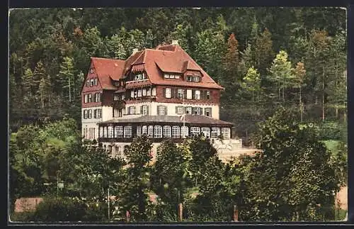 AK Sulz a. N., Solbad-Hotel Pfinsterwald, Aussenansicht