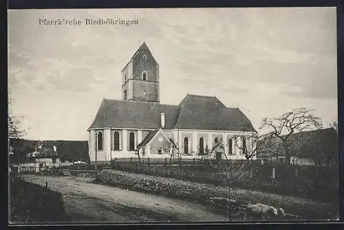 AK Riedböhringen, Blick nach der Pfarrkirche