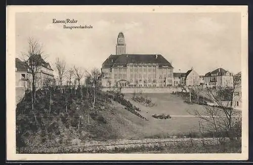 AK Essen /Ruhr, Blick auf die Baugewerkschule