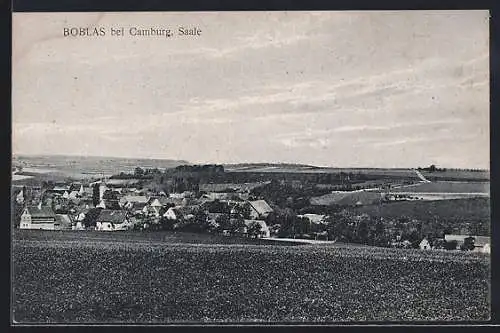 AK Boblas bei Camburg, Teilansicht von der Wiese aus