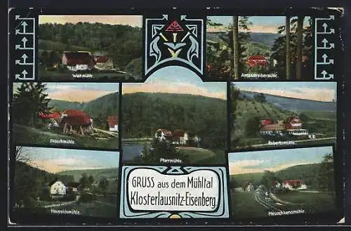 AK Klosterlausnitz, Froschmühle, Pfarrmühle, Walkmühle