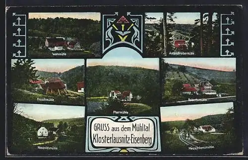 AK Klosterlausnitz, Froschmühle, Pfarrmühle, Walkmühle