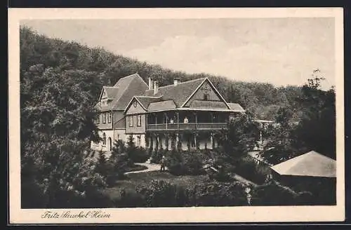 AK Bürgel i. Thür., Kurhotel Fritz Sauckel-Heim