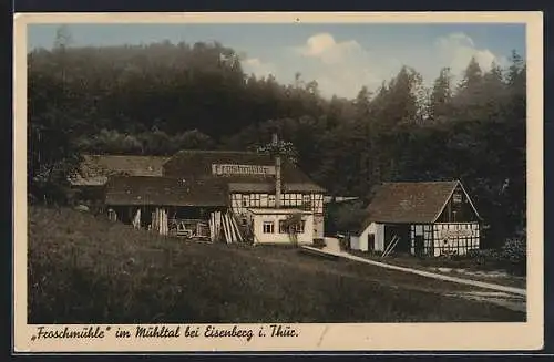 AK Eisenberg i. Thür., Gasthaus Froschmühle im Mühltal