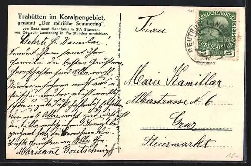 AK Trahütten, Gebirgsdorf Trahütten, Landsitzansiedelungen