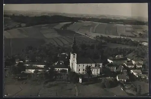 AK Kallham, Teilansicht mit Kirche