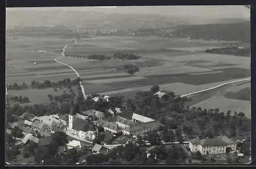 AK Feldkirchen an der Donau, Panorama mit Kloster