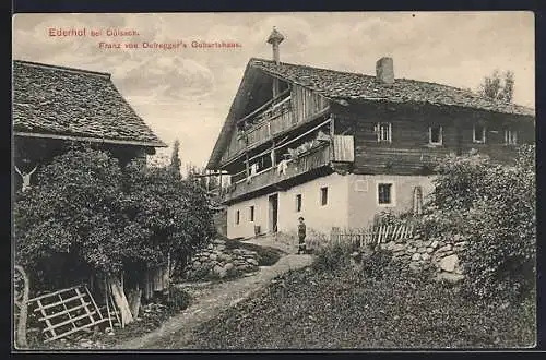 AK Dölsach, Ederhof, Franz von Defreggers Geburtshaus