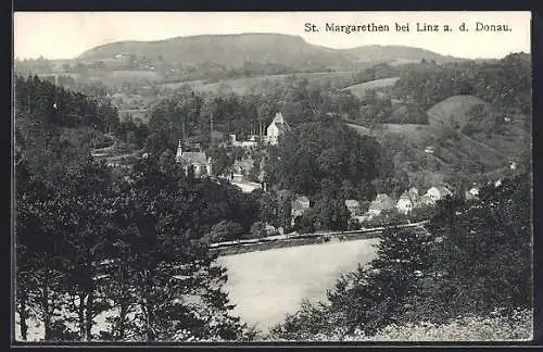 AK Linz, Blick auf St. Margarethen