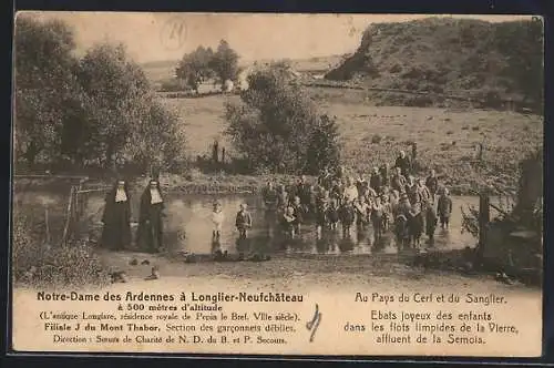 AK Longlier-Neufchâteau, Notre-Dame des Ardennes, Au Pays du Cerf et du Sanglier