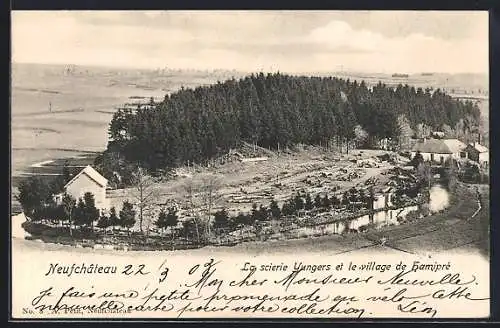 AK Neufchâteau, La scierie Yungers et le village de Hamipré