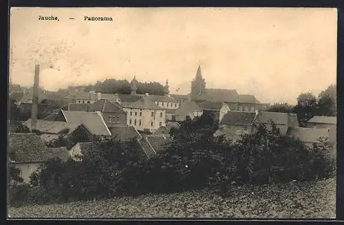 AK Jauche, Panorama mit Kirche