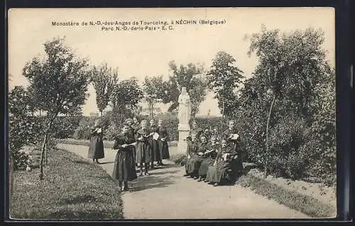 AK Néchin, Monastère de N.-D.-des-Anges de Torucoing, Parc N.-D.-de-la-Paix