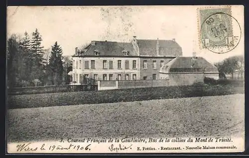 AK Tournai, Mont de Trinité, Couvent Francais de la Goudinière, Bas de la colline du Mont de Trinité