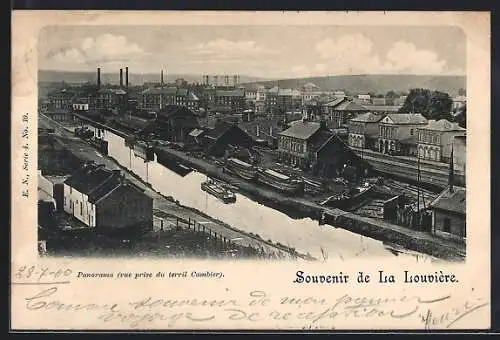 AK La Louvière, Panorama vue prise du terril Cambier