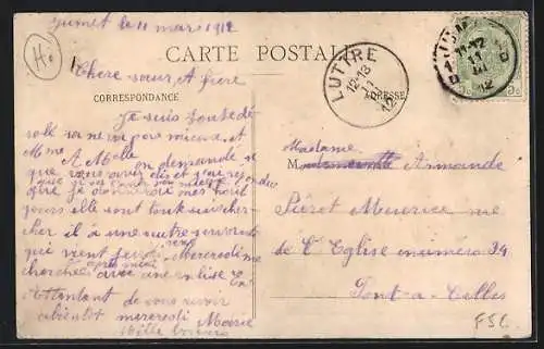AK Jumet, Verreries, Découpage du Verre